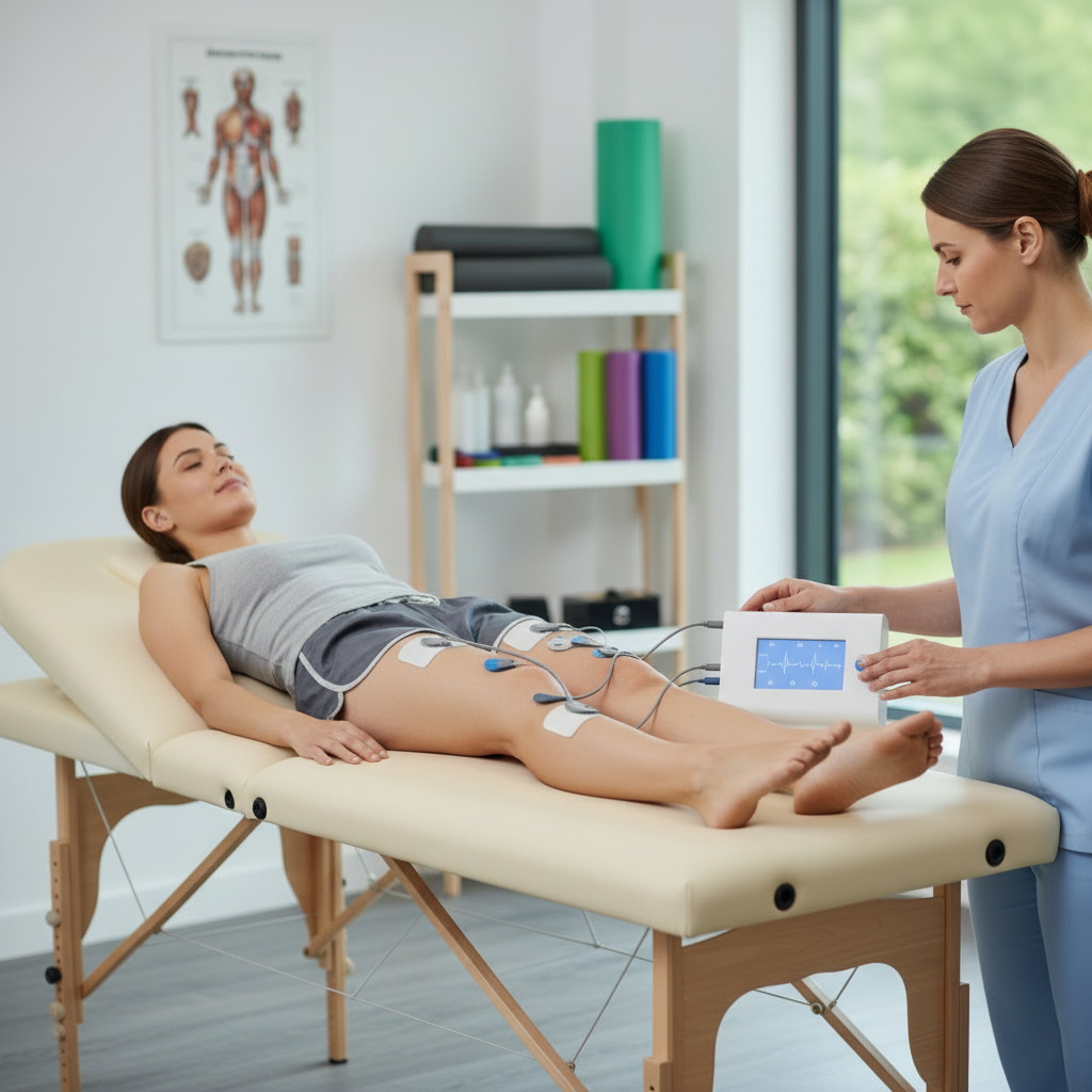 Home EMS muscle stimulator device for strength and recovery