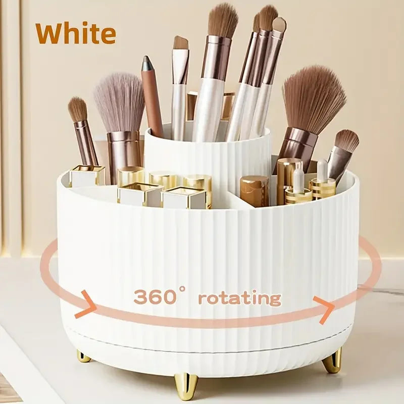 360° Rotating 5-Slot Makeup Accessories Organizer