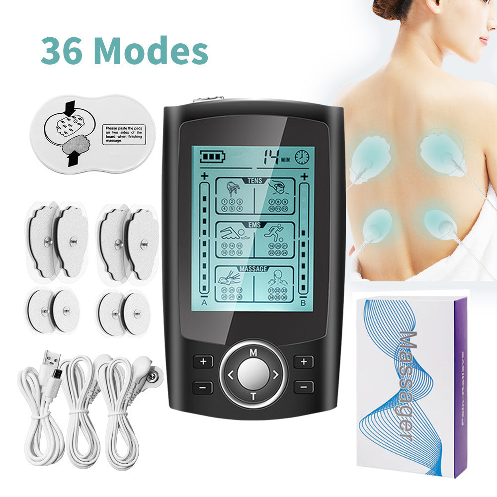 Rechargeable TENS & EMS Muscle Stimulator – Pulse Physiotherapy Massager for Pain Relief