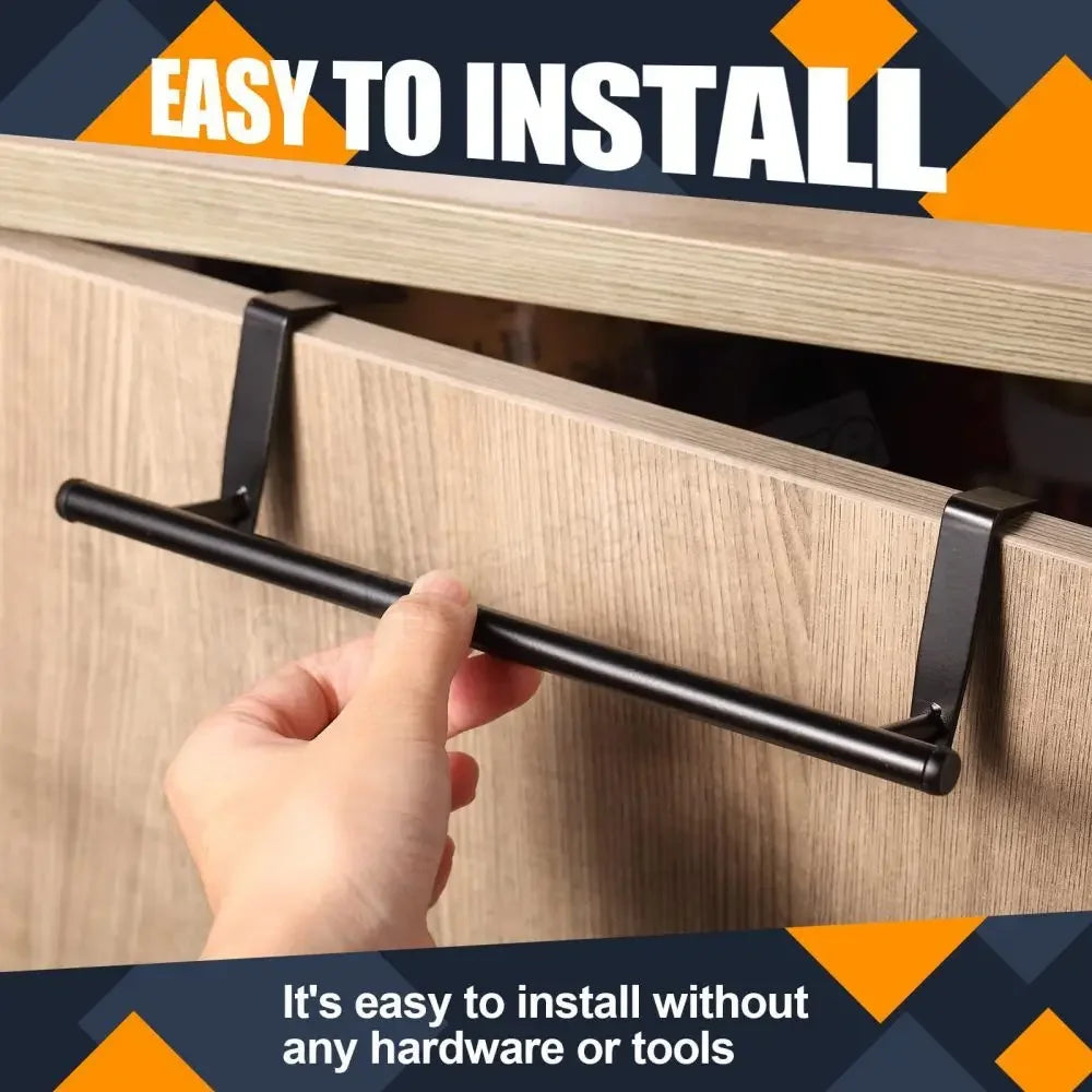 Stainless Steel Over-Door Towel Rack