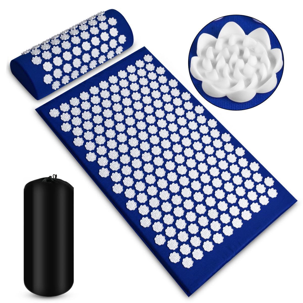 Acupressure Mat Set with Pillow – Acupressure Therapy for Back, Neck & Shoulder Pain Relief