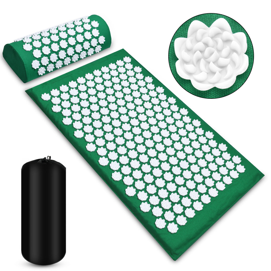 Acupressure Mat Set with Pillow – Acupressure Therapy for Back, Neck & Shoulder Pain Relief