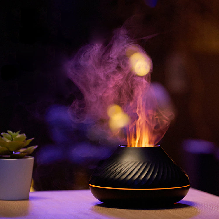 RGB Flame Aroma Diffuser – 3D Colorful Flame Humidifier & Essential Oil Diffuser