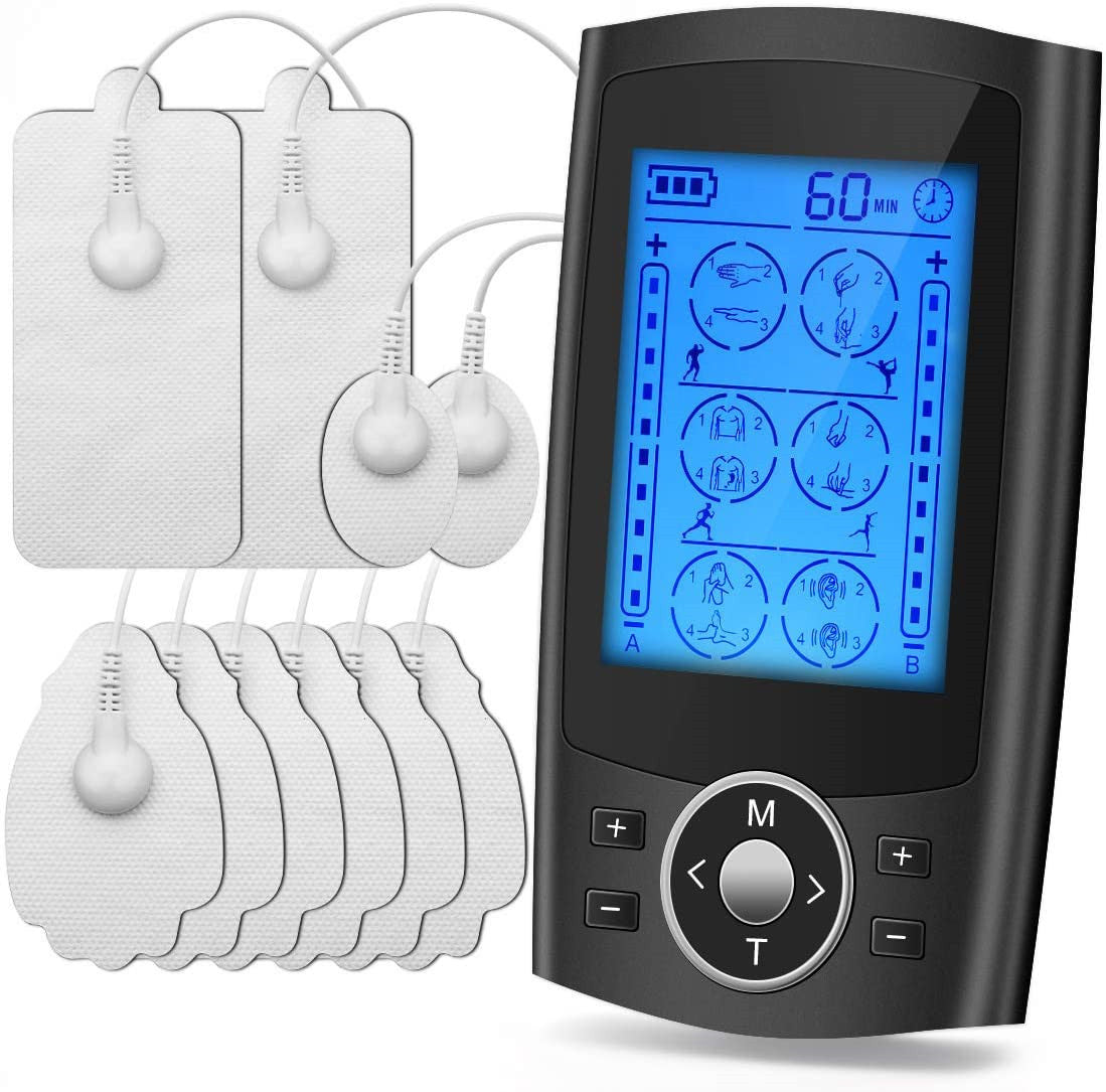 Rechargeable TENS & EMS Muscle Stimulator – Pulse Physiotherapy Massager for Pain Relief