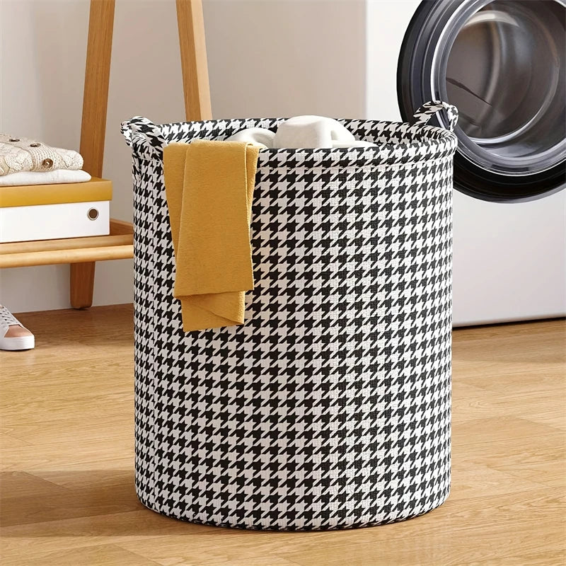 Foldable Non-Woven Laundry Basket With Handles