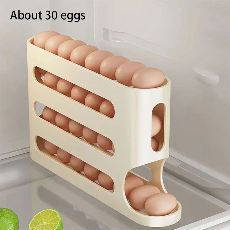 4-Layer Automatic Rolling Egg Holder