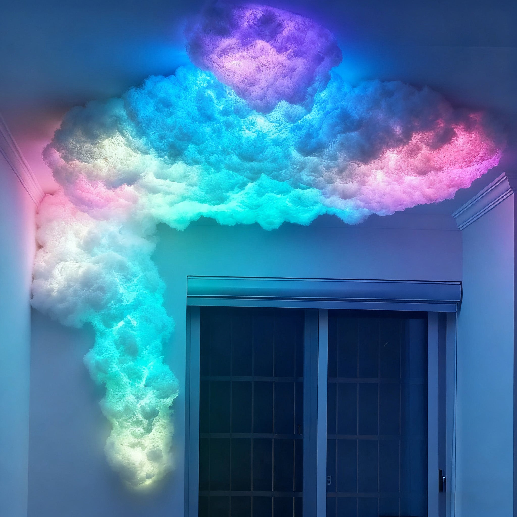 Cloud LED Ceiling Lights – 3D Thundercloud Creative RGB LED Light with Remote Control for Home Décor