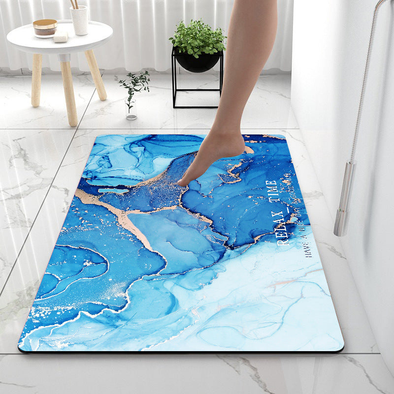 Super Absorbent Diatomaceous Earth Bath Mat – Quick Dry & Non-Slip Floor Rug