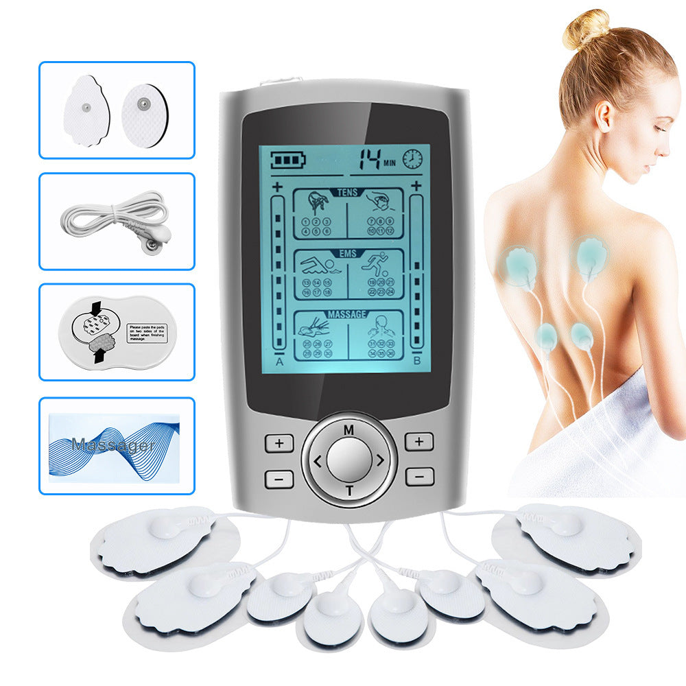 Rechargeable TENS & EMS Muscle Stimulator – Pulse Physiotherapy Massager for Pain Relief