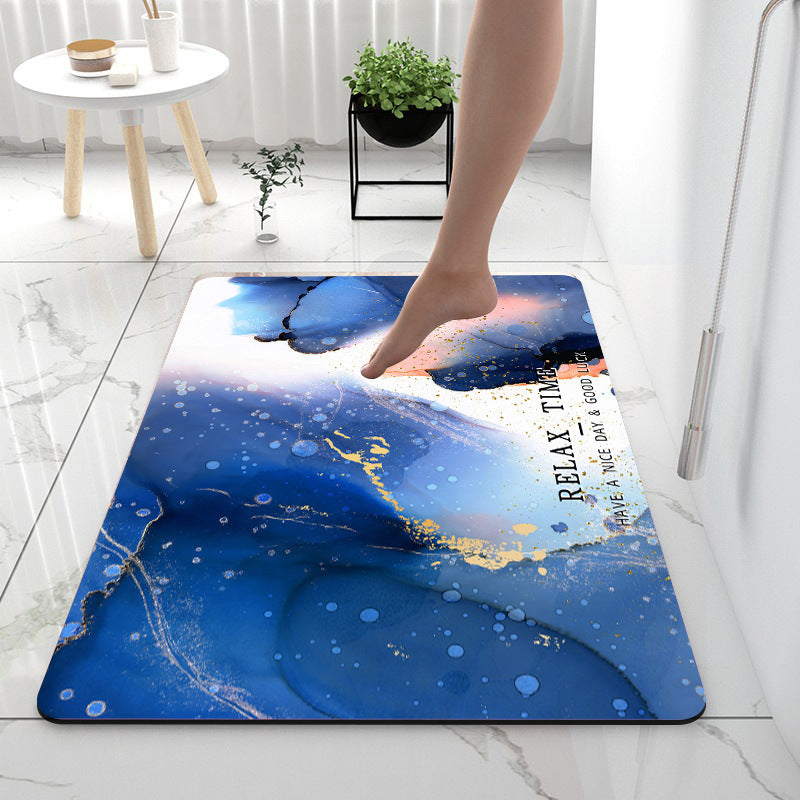 Super Absorbent Diatomaceous Earth Bath Mat – Quick Dry & Non-Slip Floor Rug