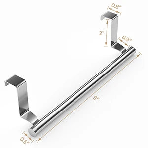 Stainless Steel Over-Door Towel Rack