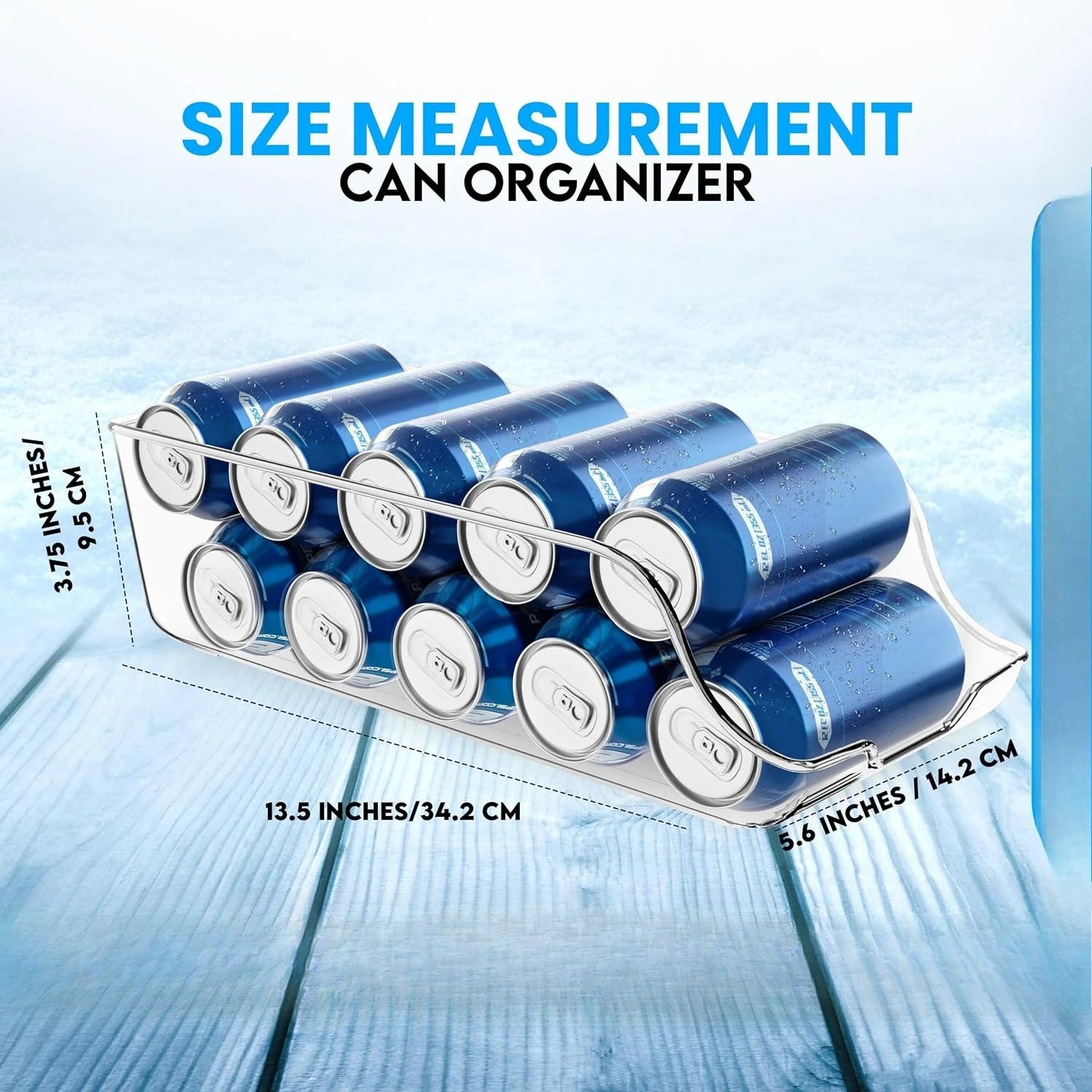 Clear Can Organizer for Refrigerator & Pantry
