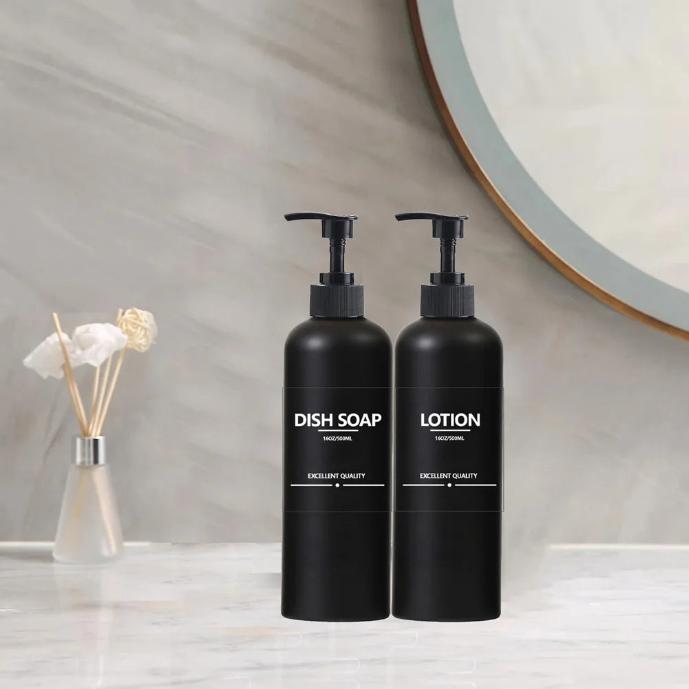 Labeled Soap Dispenser