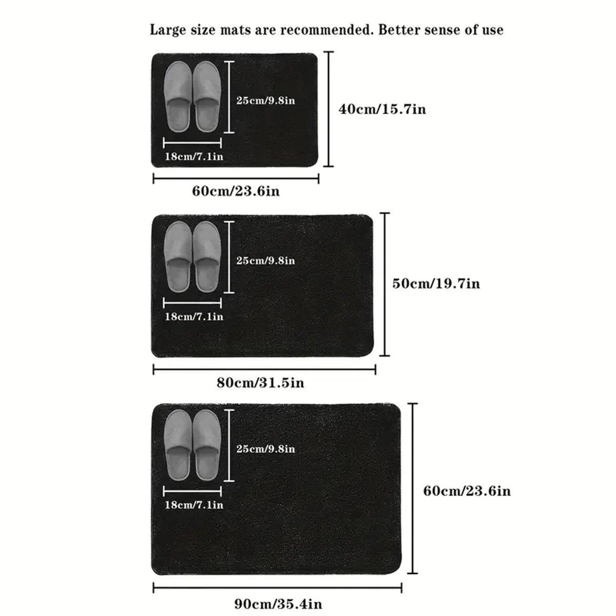 Non-slip Absorbent Bath Rug