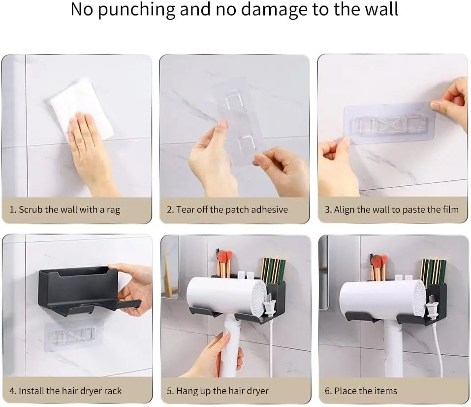 "Compact bathroom organizer for towels, soap, and bottles