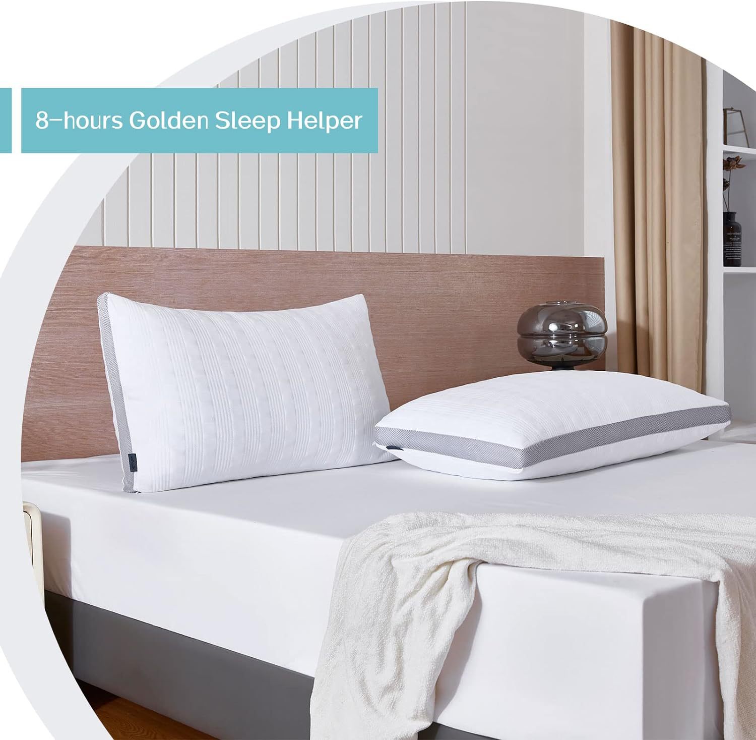 Luxury Cooling Memory Foam Bed Pillow – Adjustable Support Pillow for Deep Sleep & Neck Relief