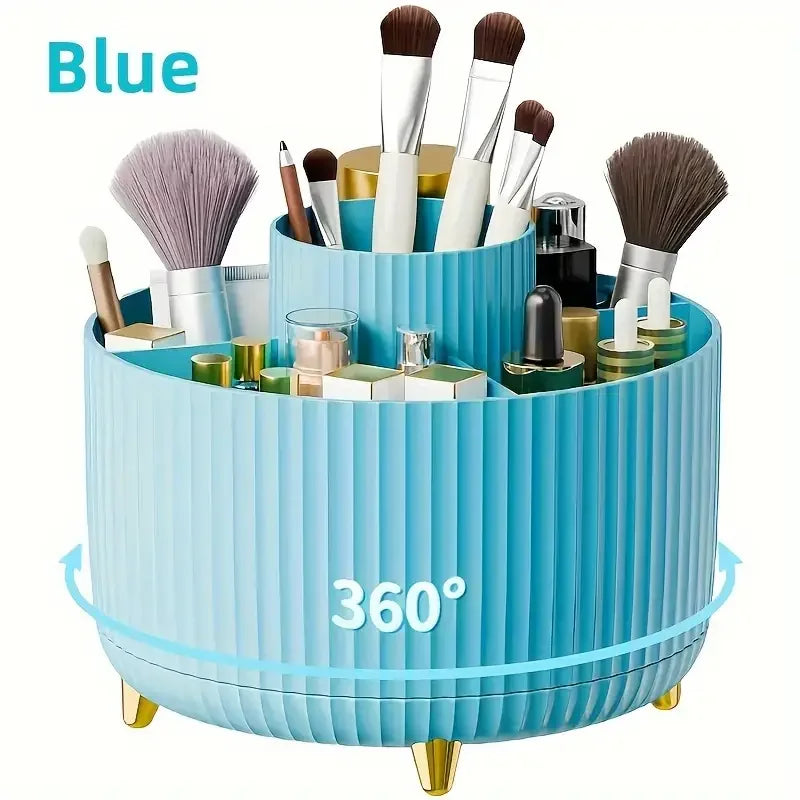 360° Rotating 5-Slot Makeup Accessories Organizer