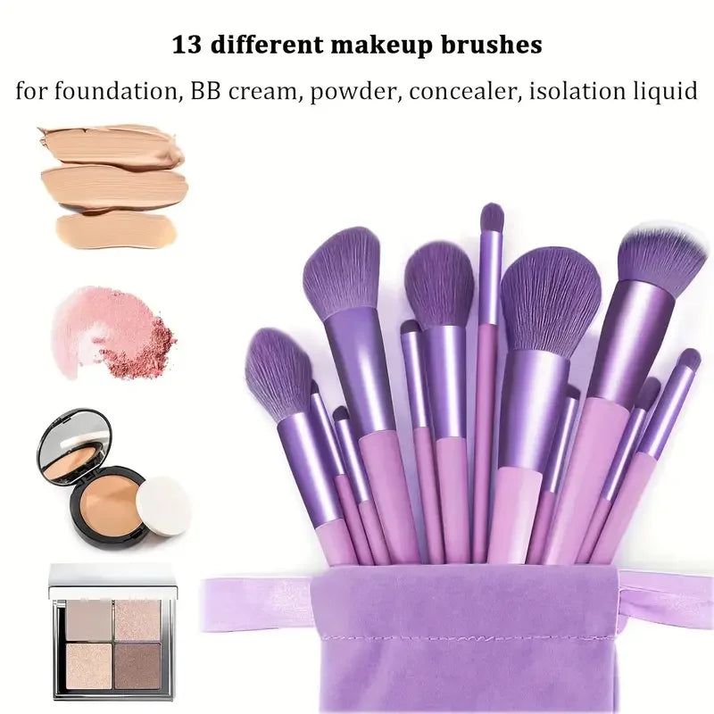 13-Piece Professional Makeup Brush Set