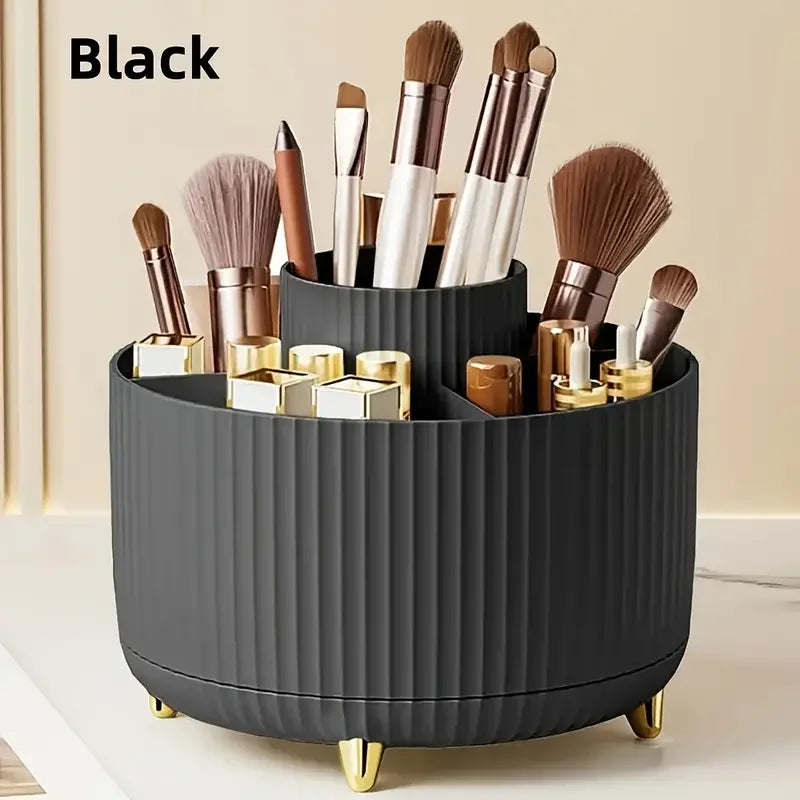 360° Rotating 5-Slot Makeup Accessories Organizer