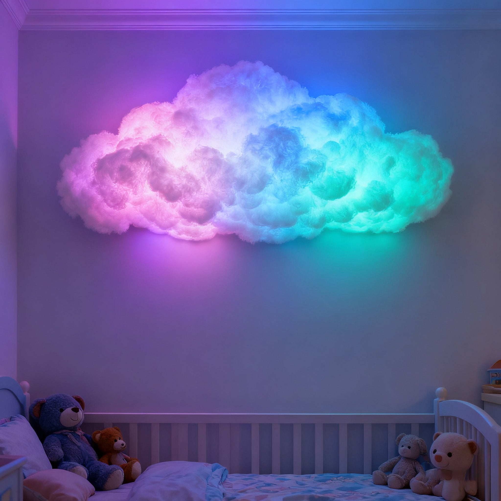Cloud LED Ceiling Lights – 3D Thundercloud Creative RGB LED Light with Remote Control for Home Décor