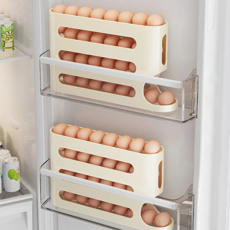 4-Layer Automatic Rolling Egg Holder
