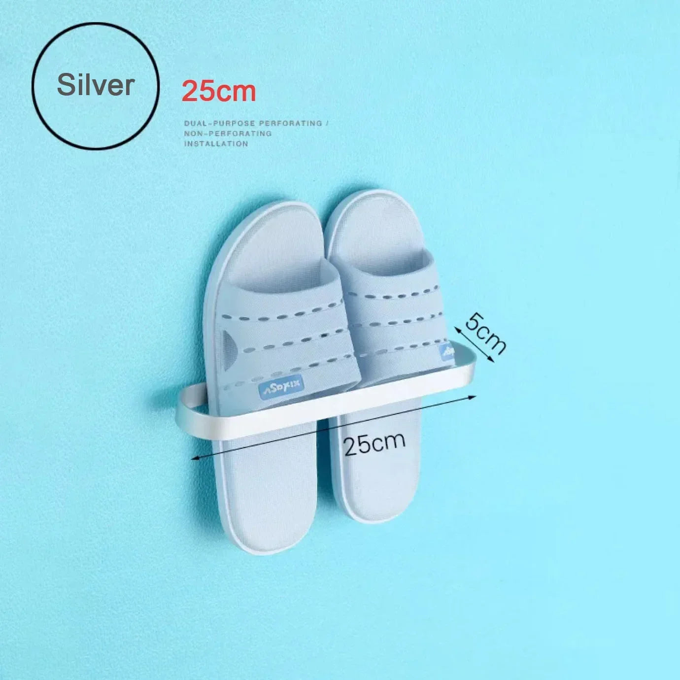 Aluminum Wall-Mounted  Slipper Rack