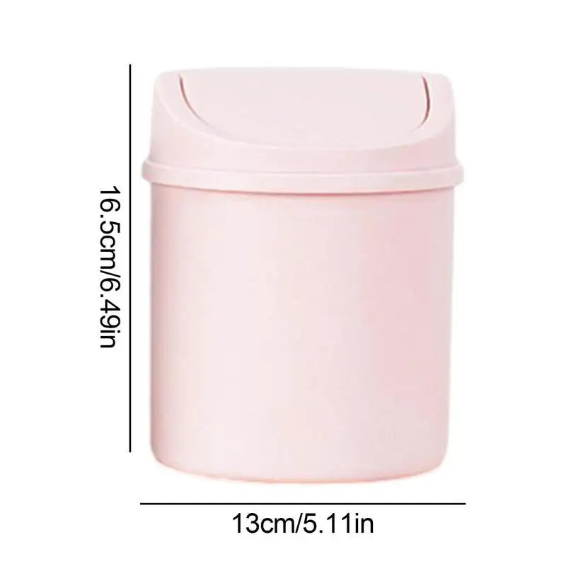 "Mini trash can with lid for kitchen countertop"