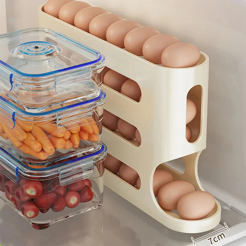 4-Layer Automatic Rolling Egg Holder