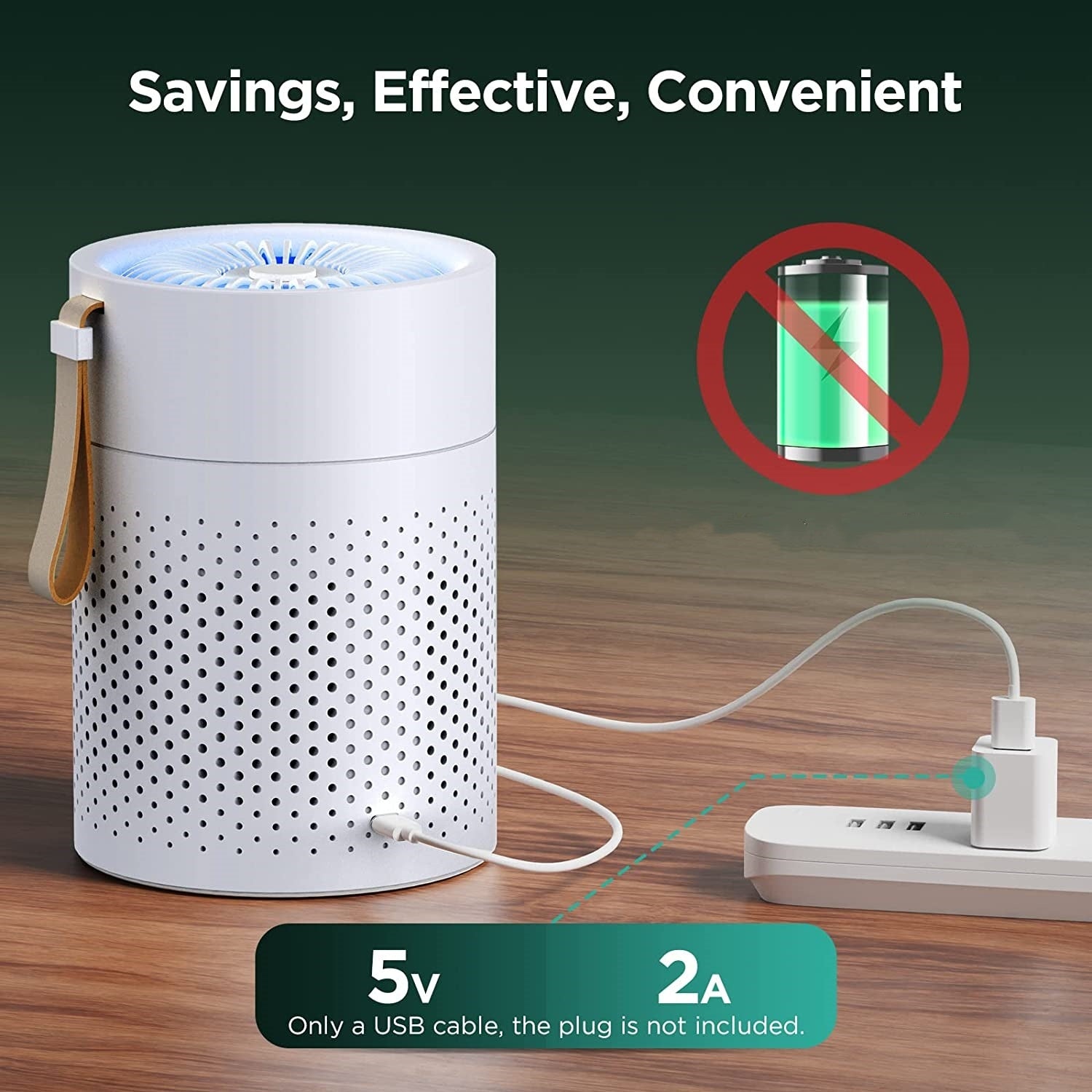 Portable H13 True HEPA Air Purifier – Quiet Small Air Cleaner for Home, Bedroom, Office & Living Room