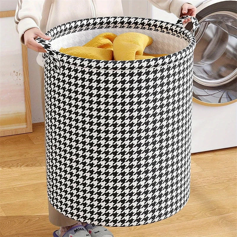Foldable Non-Woven Laundry Basket With Handles