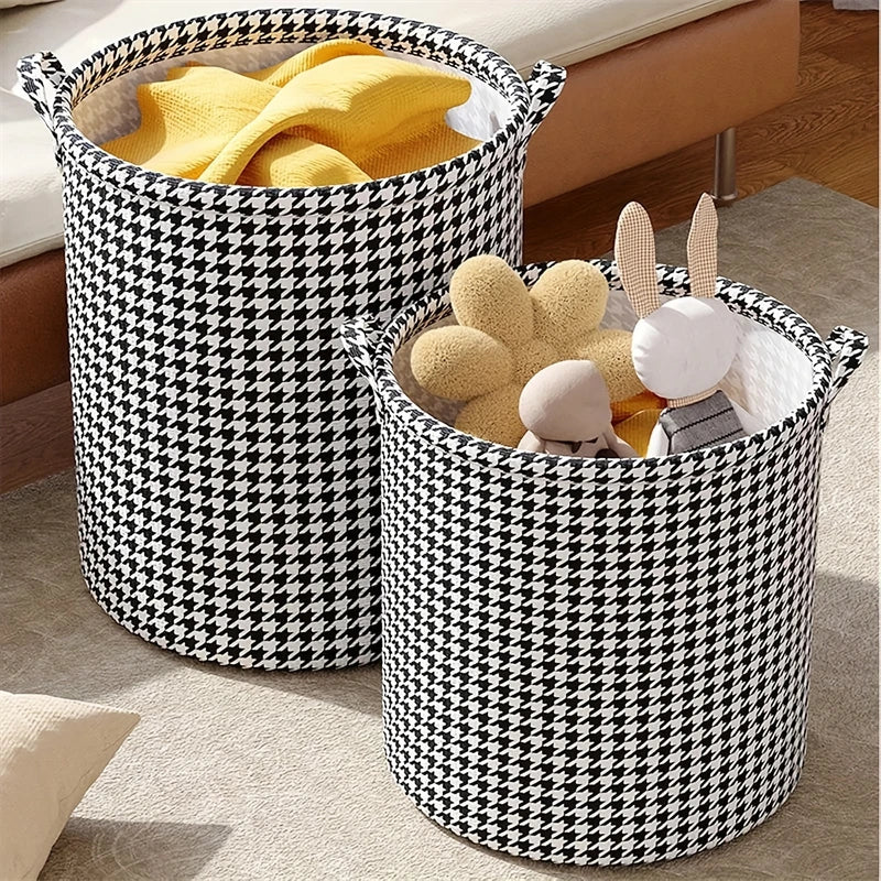Foldable Non-Woven Laundry Basket With Handles