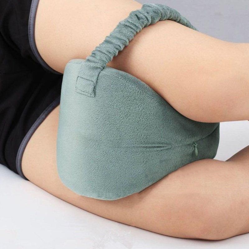 Memory Foam Knee Pillow for Side Sleepers – Leg Support Pillow for Back, Hip & Knee Pain Relief