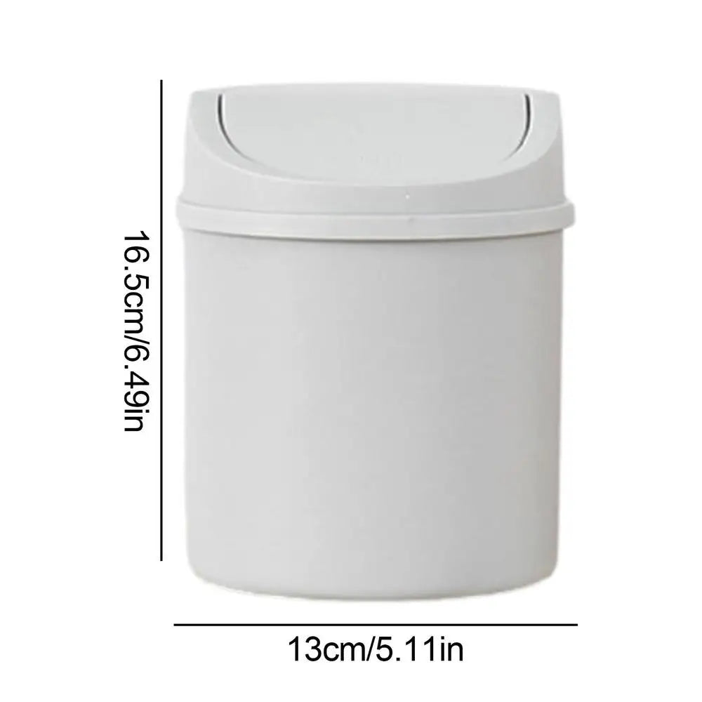 "Mini trash can with lid for kitchen countertop"