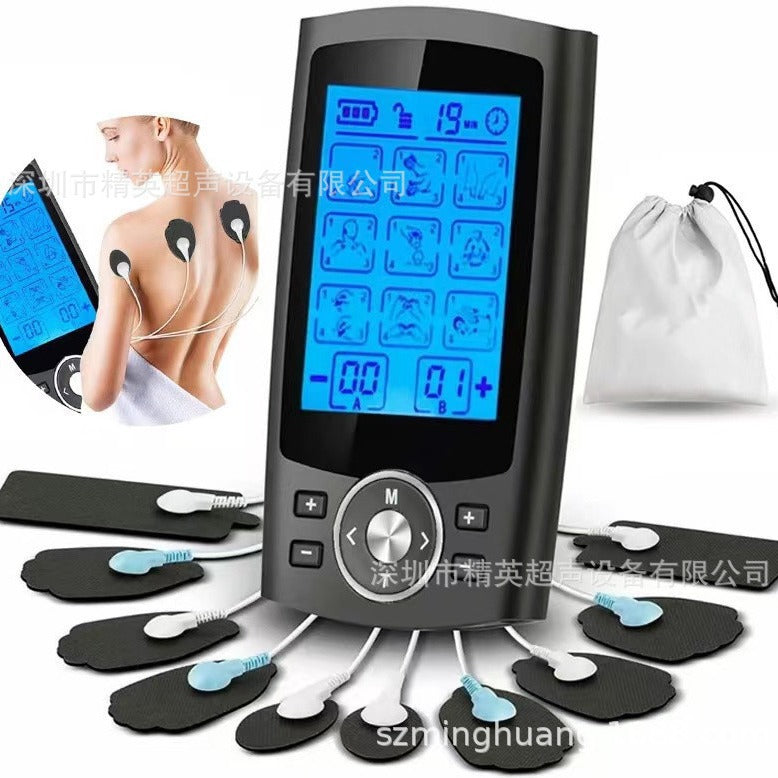 Rechargeable TENS & EMS Muscle Stimulator – Pulse Physiotherapy Massager for Pain Relief