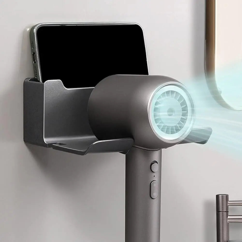 "Compact bathroom organizer for towels, soap, and bottles