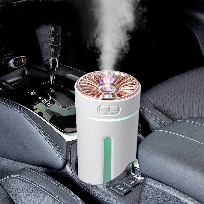 Wireless Rechargeable USB Ultrasonic Air Humidifier – Colorful LED Lights, Quiet Cool Mist Diffuser for Car & Home