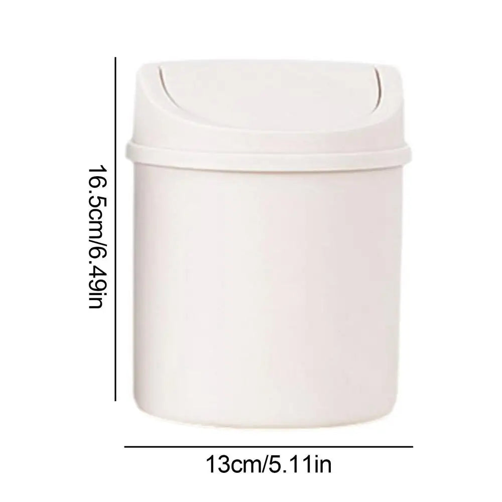 "Mini trash can with lid for kitchen countertop"