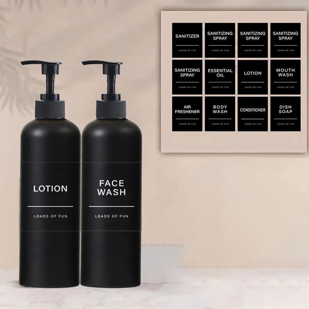 Labeled Soap Dispenser