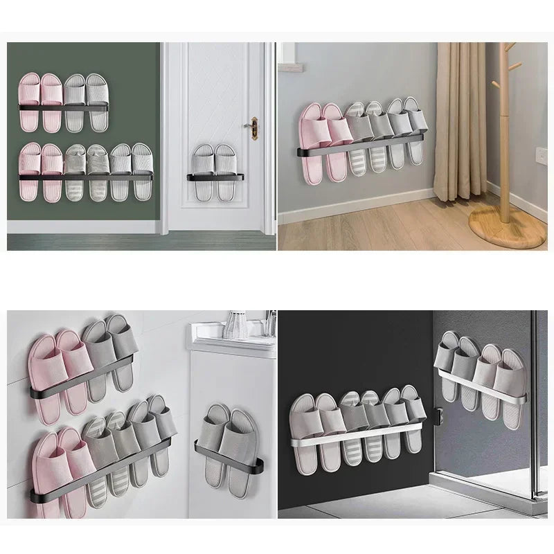Aluminum Wall-Mounted  Slipper Rack