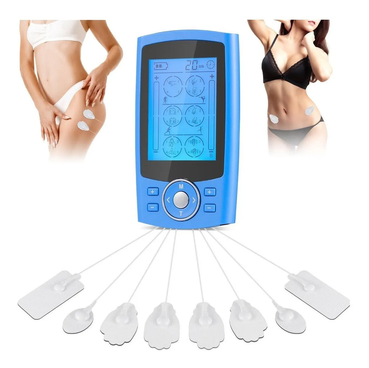 Rechargeable TENS & EMS Muscle Stimulator – Pulse Physiotherapy Massager for Pain Relief