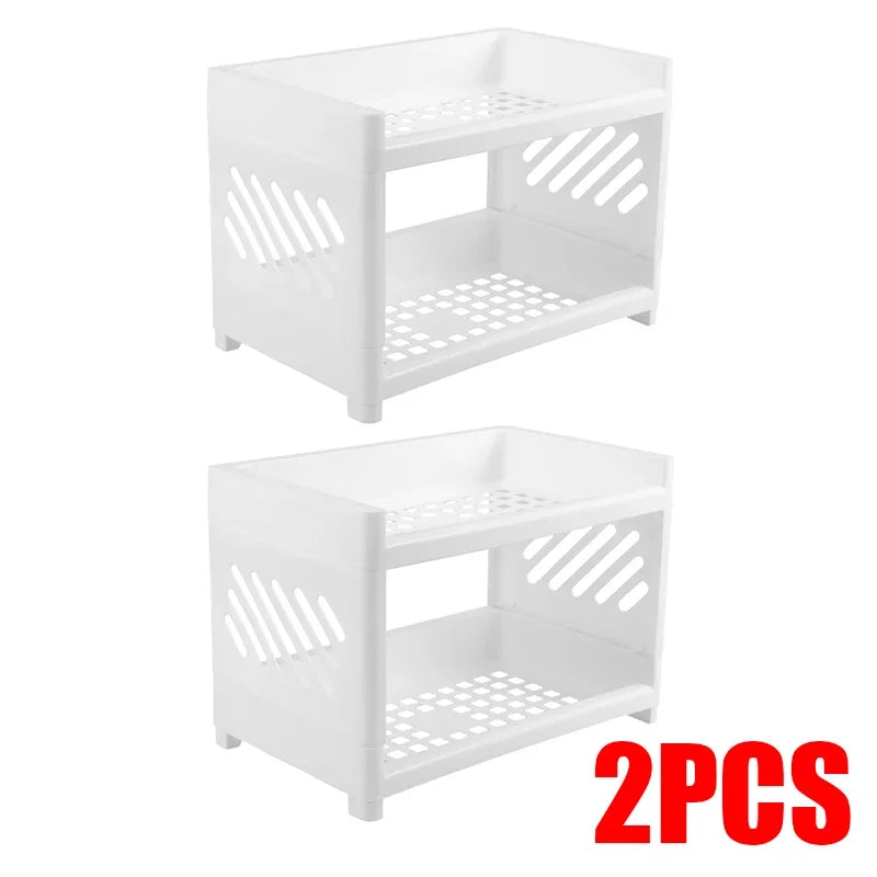 Office Multifunctional Double-Layer Storage Rack