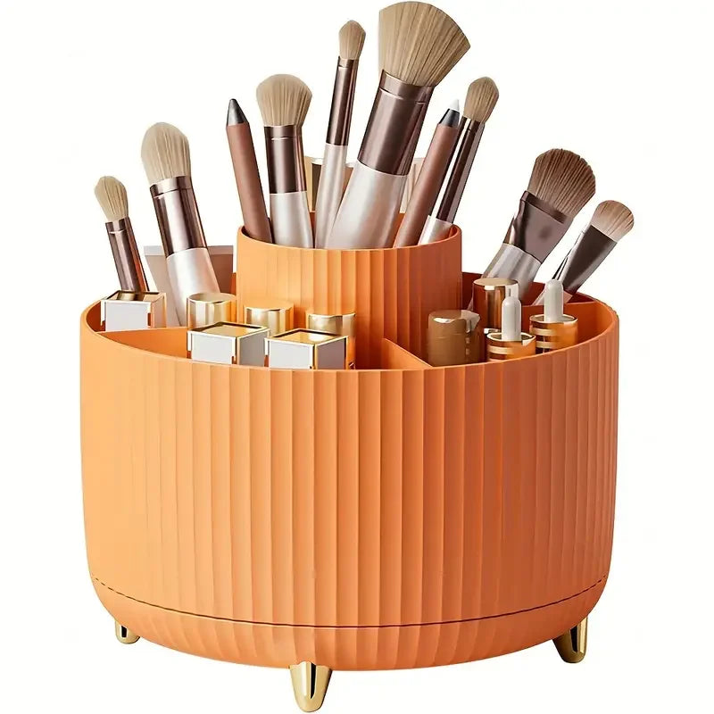 360° Rotating 5-Slot Makeup Accessories Organizer