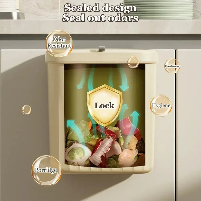 Wall-Mounted & Under-Sink Trash Can