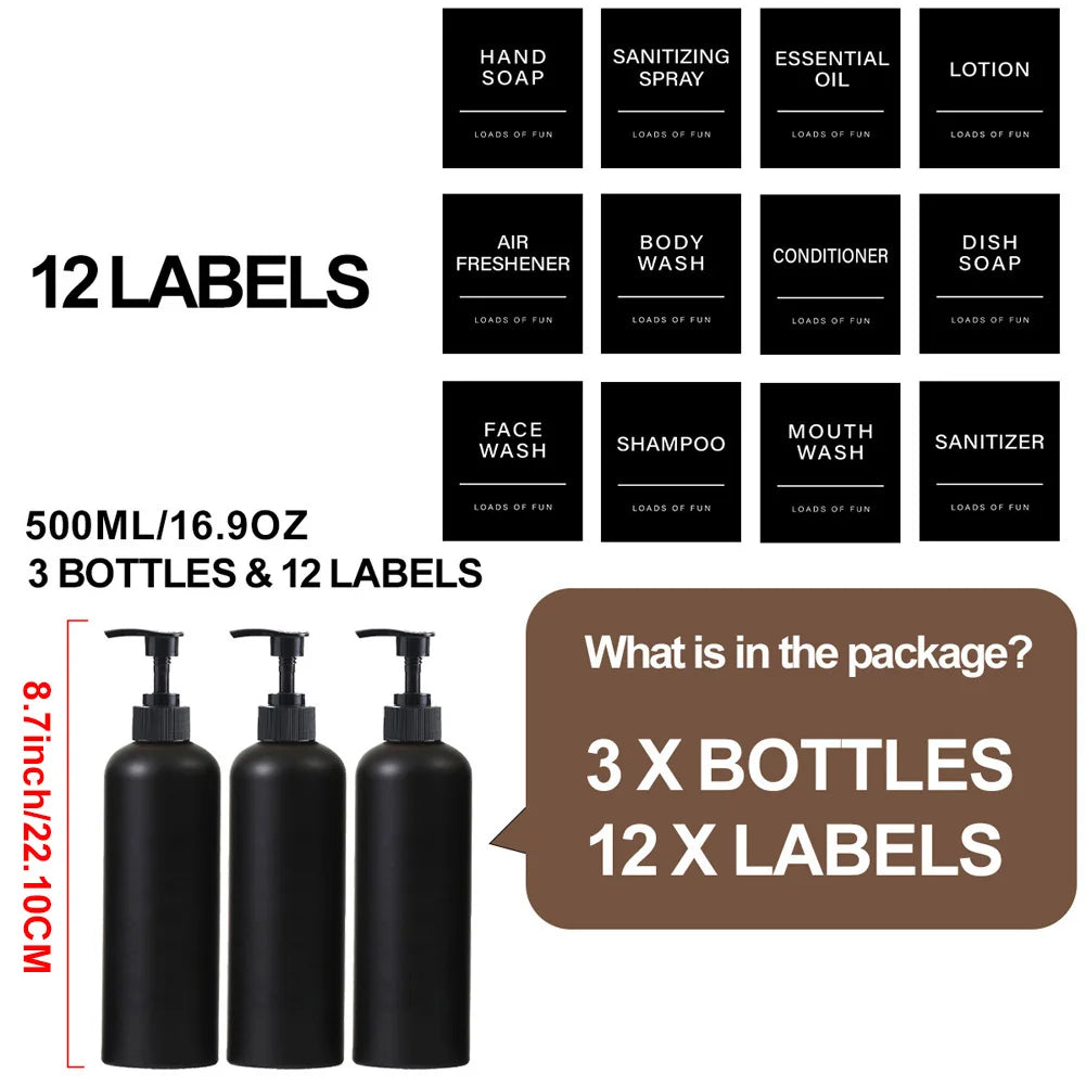 Labeled Soap Dispenser