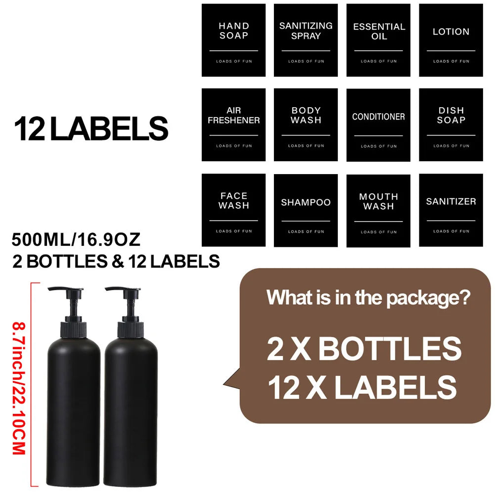 Labeled Soap Dispenser