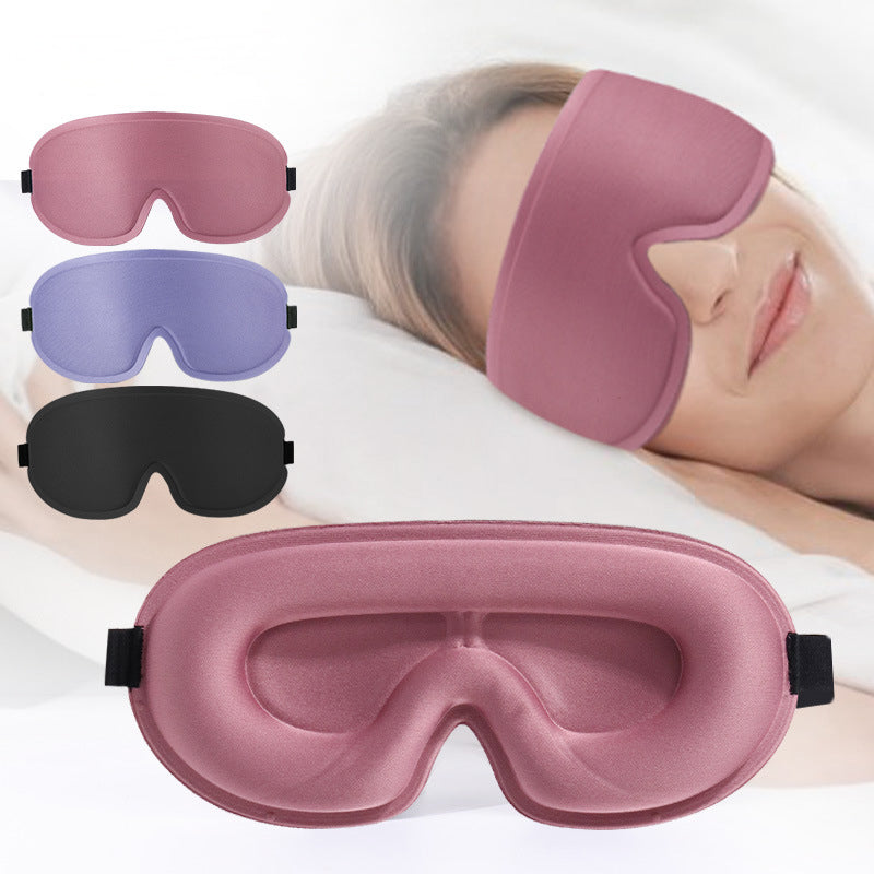 3D Deep Contoured Blackout Sleep Mask for Side Sleepers – Luxury Lash-Friendly Adjustable Eye Mask for Women & Men