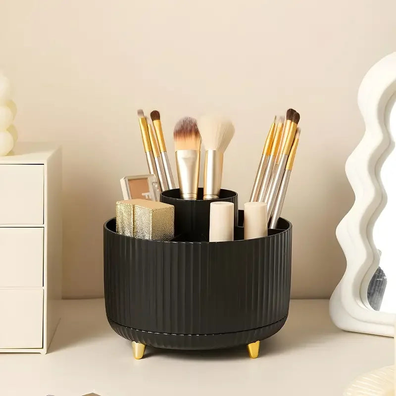 360° Rotating 5-Slot Makeup Accessories Organizer