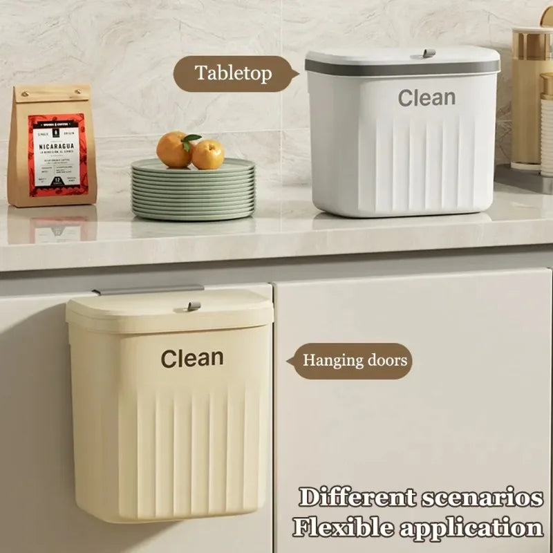 Wall-Mounted & Under-Sink Trash Can