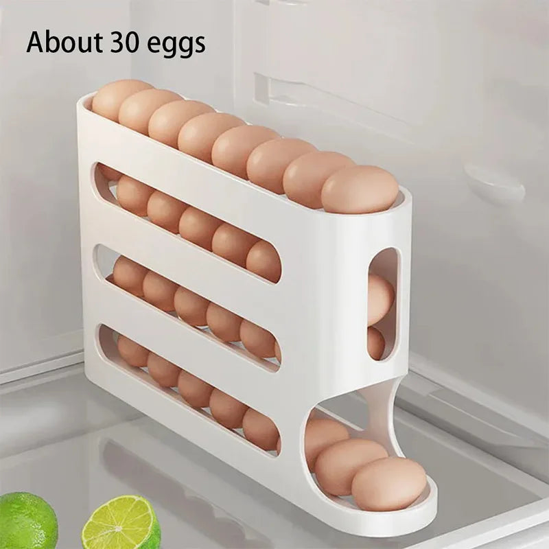 4-Layer Automatic Rolling Egg Holder