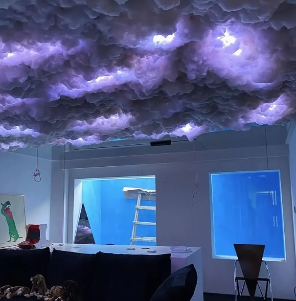 Cloud LED Ceiling Lights – 3D Thundercloud Creative RGB LED Light with Remote Control for Home Décor
